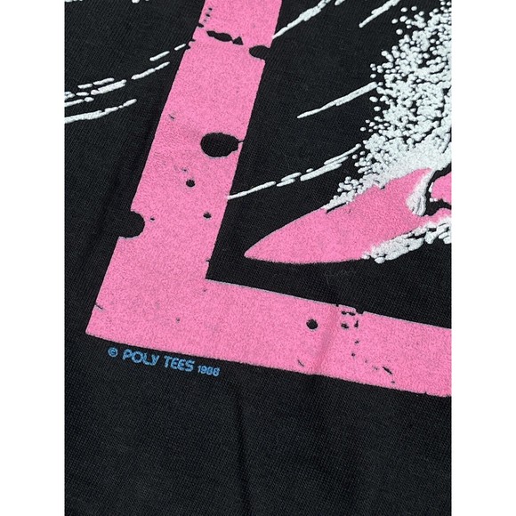 Vintage Go 4 It Hawaii Big Wave Surfer by Poly Tees T-Shirt Large Single Stitch - Picture 7 of 12